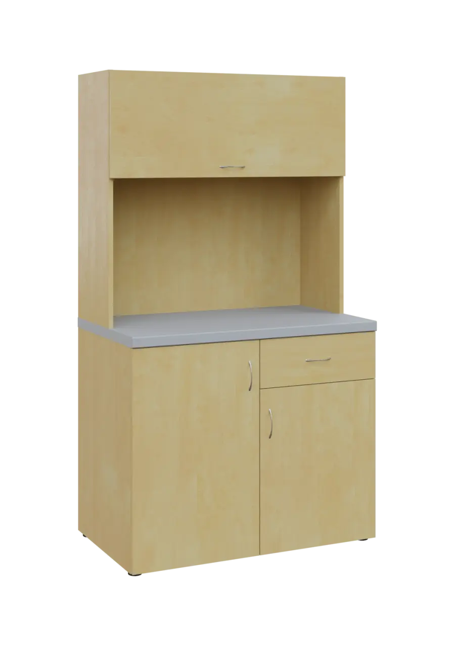 KUCH - SIMPLE 3 kuchyňka s výklopem (bez vybavení), 1800x1000x6000 mm, bříza světlá